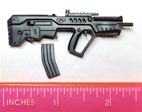 IDF T Tavor Rifle W Mag BLACK Version BASIC Modular 1 12 Scale