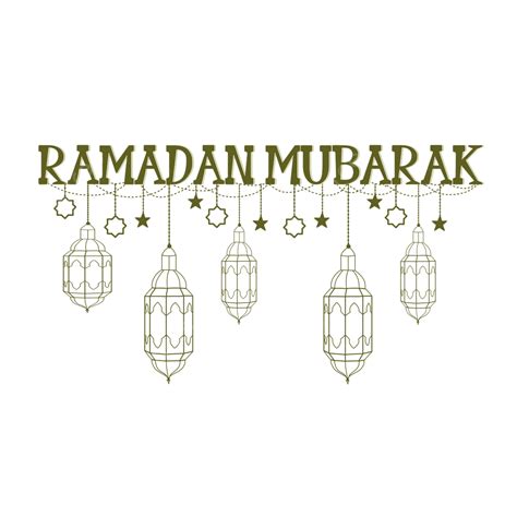 Ramadan Mubarak Escribiendo PNG Vectores PSD E Clipart Para Descarga