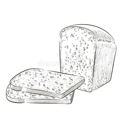 Vector Sliced Bread The Cut Loaf Of Square Toast Bread For Sandwich