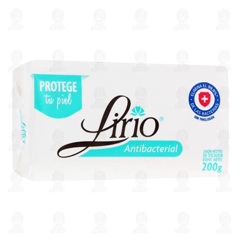 Jabón De Tocador Lirio Antibacterial Protección Natural 200 Gr