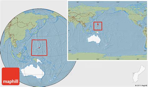 Savanna Style Location Map Of Guam Highlighted Continent Within The