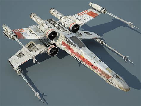 3D model Game Ready Star Wars X-Wing Starfighter VR / AR / low-poly ...