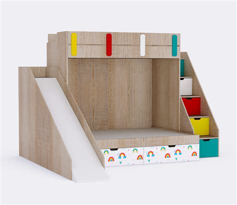 Buy Sleep N Slide Bunk Bed With Slide and Storage (Multicolor) at 20% ...