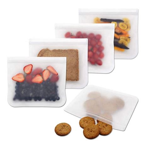 Reusable Silicone Food Storage Bags Airtight Seal Food Preservation