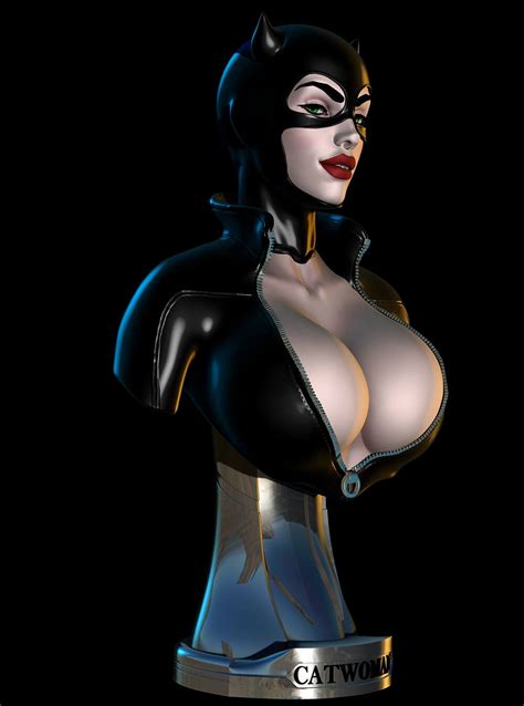 Catwoman Bust 3d Print Model By 3dprintingdesigner