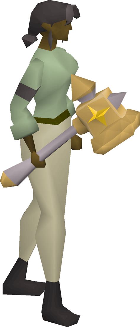 File Dragon Warhammer Or Equipped Female Png Osrs Wiki