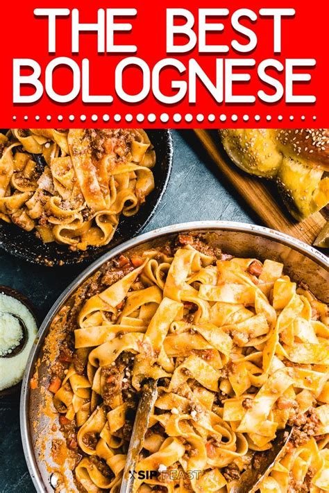 Authentic Bolognese Sauce With Pappardelle Sip And Feast Best Bolognese Recipe Italian