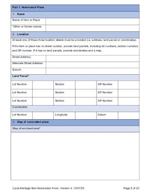 Fillable Online Newcastle Nsw Gov Form Local Heritage Item Nomination