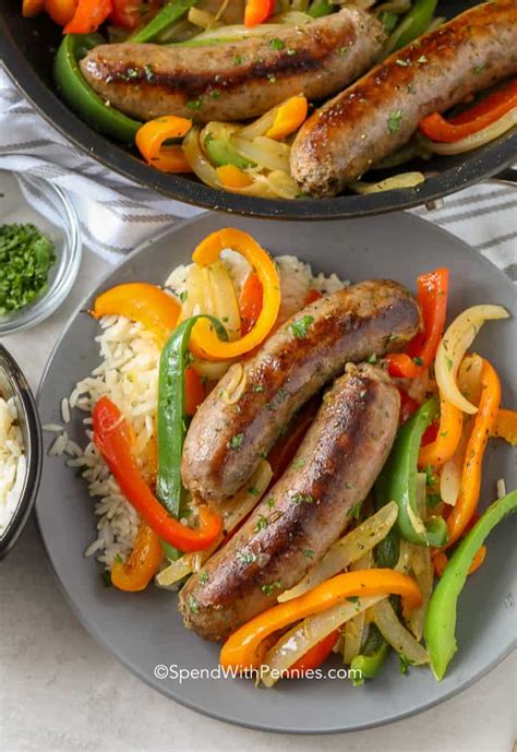 Sausage And Peppers Spend With Pennies