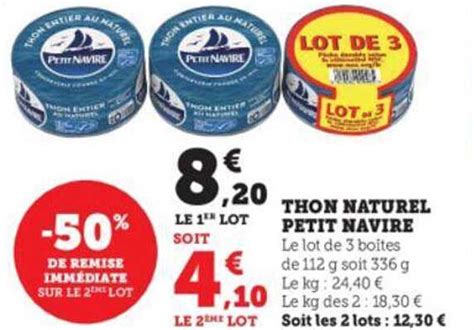 Promo Thon Naturel Petit Navire Chez Hyper U ICatalogue Fr