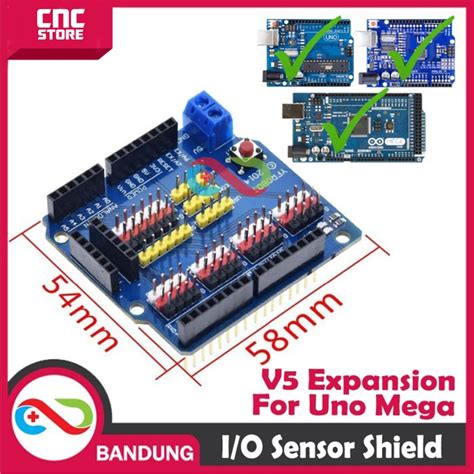 Jual Arduino Uno Expansion Board Sensor Shield V5 0 For Uno R3 Mega