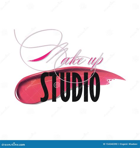 Makeup Studio Logo Design Template. Vector Logotype Layout Stock Vector ...