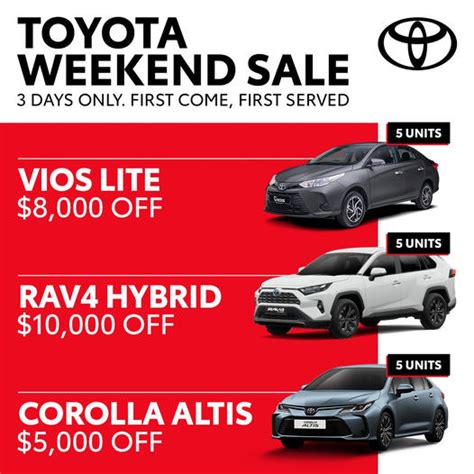 Sep Onward Toyota Weekend Sale Sg Everydayonsales