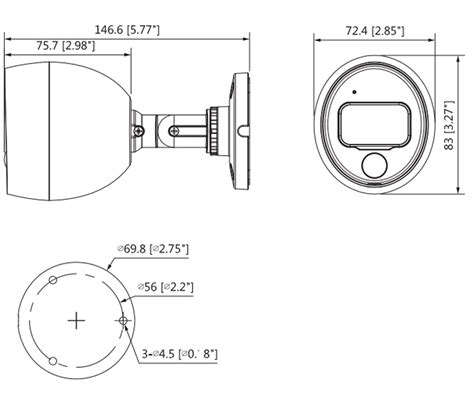 Camara De Seguridad Dahua IoT Modelo HAC ME1400B PIR