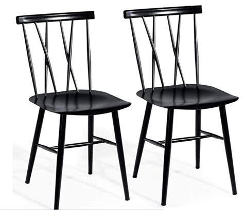 5 Black Metal Bistro Chairs - kutaie furniture