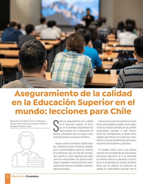 Pdf Aseguramiento De La Calidad En La Educación Superior En El Mundo