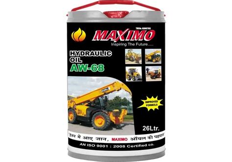 Anti Wear Heavy Vehicle Maximo AW 68 Hydraulic Oil For Lubrication At