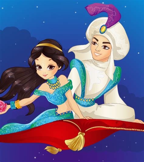 The Story Of Aladdin And Princess Jasmine For Kids