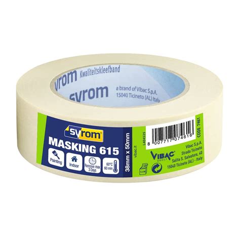 Nastro Adesivo In Carta Masking 615 SYROM Avorio Formato 38 Mm X 50 M