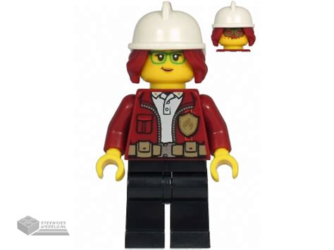 Lego® Cty1211 Fire Chief Female Freya Mccloud Dark Red Jacket