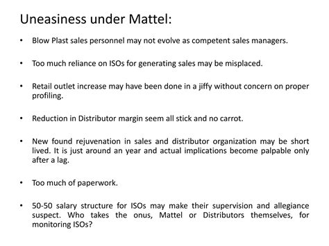 Mattel Toys India Ltd. | PPTX
