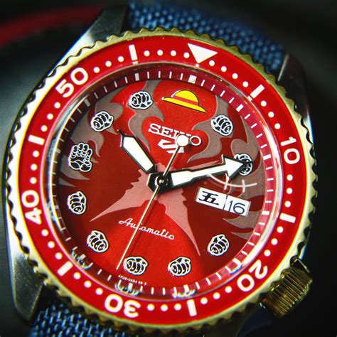 Seiko 5 Sports X ONE PIECE "Monkey D. Luffy" Automatic Red Limited