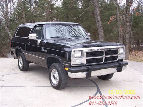 1993 Dodge Ramcharger - Information and photos - MOMENTcar