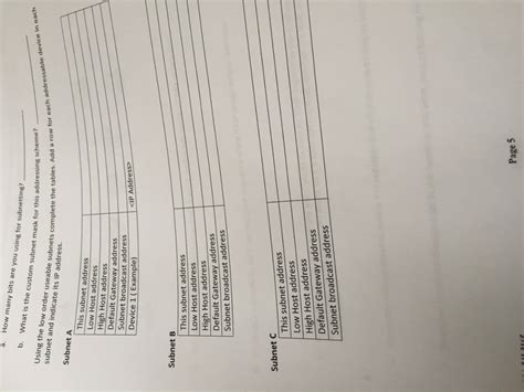 Solved 6. Using the following diagram divide the network | Chegg.com