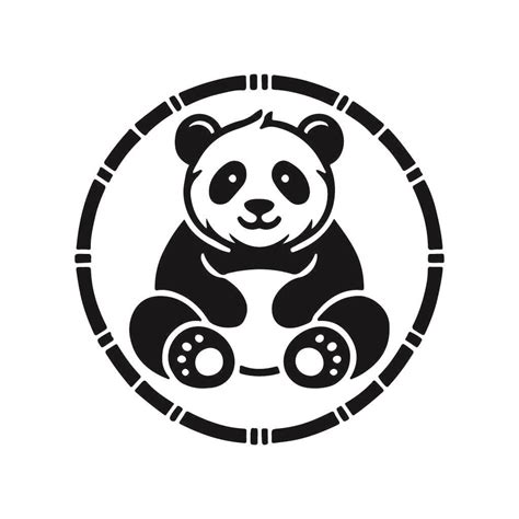 Free Panda Bear Svg Black And White Svg Vector File For Laser Cutting