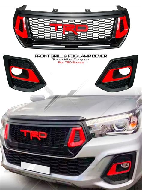 M Scara Frontal Parrilla Tapa Neblineros Para Toyota Hilux Rocco