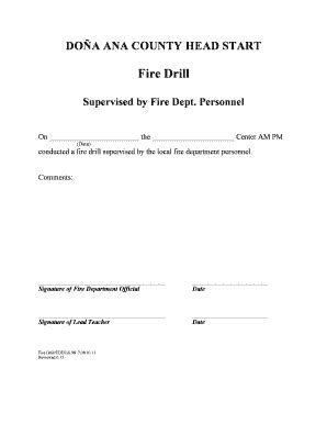 Fillable Online Dept Wp Nmsu Fire Drill New Mexico State University