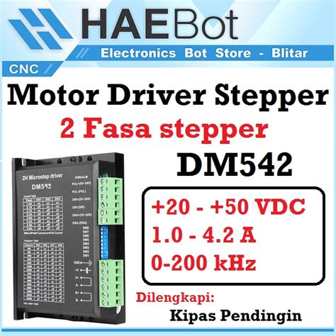 Jual HAEBOT Motor Driver Stepper Nema 23 34 57 DM542 20 50V 4 2A CNC