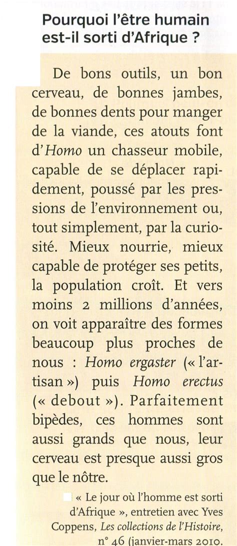 Chapitre I Les débuts de lhumanité Histoiredevoir