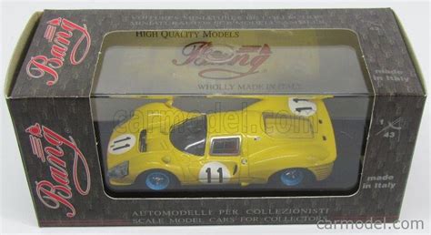 BANG 7224 Scale 1 43 FERRARI 412P N 11 1967 YELLOW