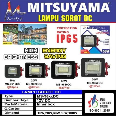 Jual Lampu Sorot Led Dc Watt Lampu Tembak Led Ip Watt Dc