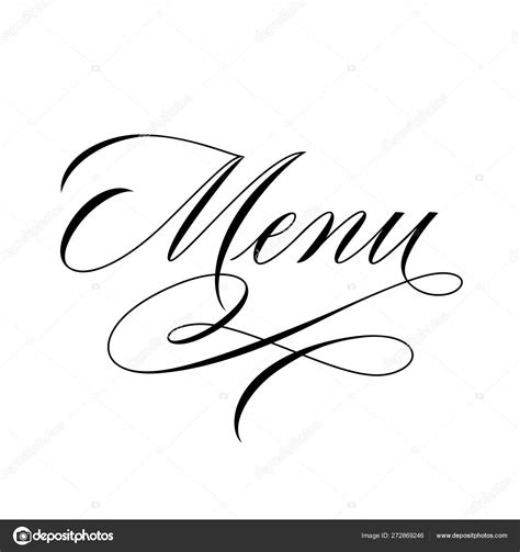 Menu Stock Vector By ©dasha1984 272869246