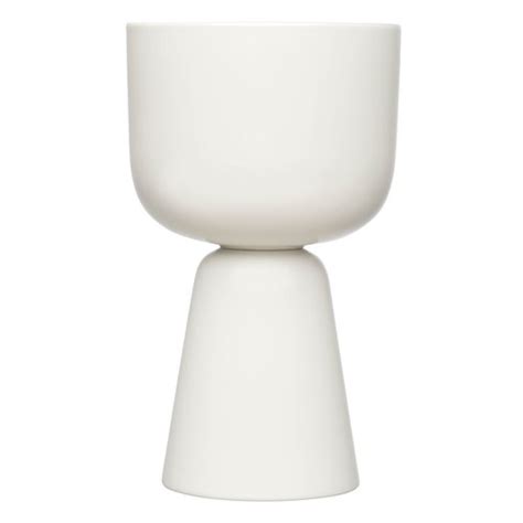 Iittala Nappula ruukku 260 x 155 mm valkoinen Käytetty design Franckly