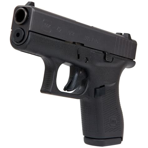 Glock 42 Slimline Subcompact Pistol 380 Acp Black Nitride Steel Slide