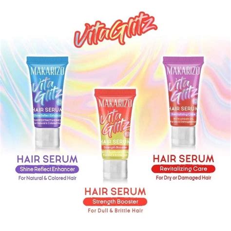 Jual Makarizo Vitaglitz Hair Serum Ml Shopee Indonesia