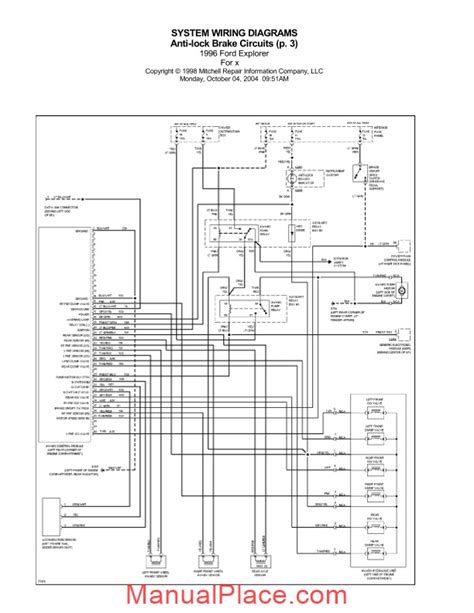 Ford Explorer 1996 Electrical Diagrams In En Service Manual Download Marketplace