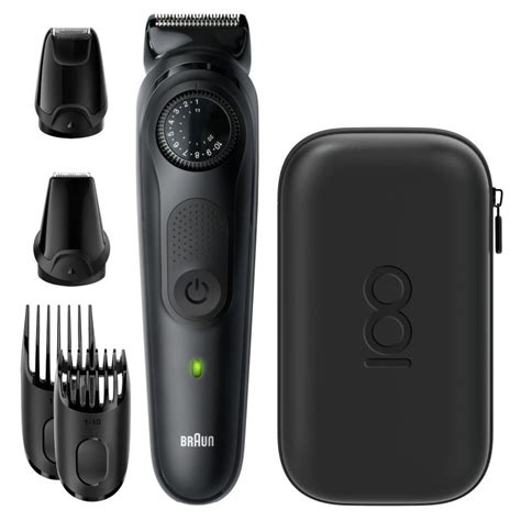 Tondeuse À Barbe Et Cheveux Braun 5en1 Noir MBBT7 SpaceNet