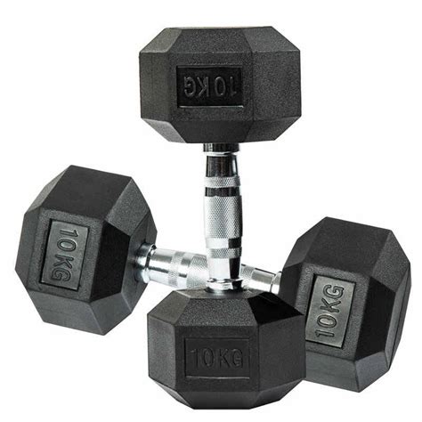 Buy Harley Fitness 7 5kgs Rubber Coated Fixed Hex Dumbbell Set Online In Uae Sharaf Dg