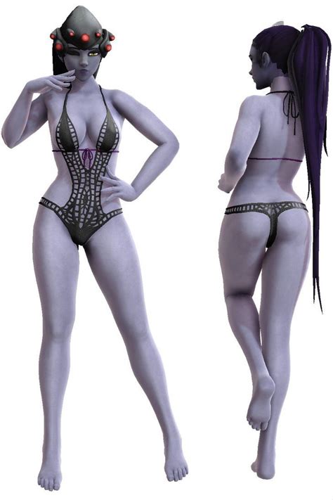 Overwatch Widowmaker Swimsuits Bikinis Swimwear Wip Stockings Fashion Bathing Suits Moda