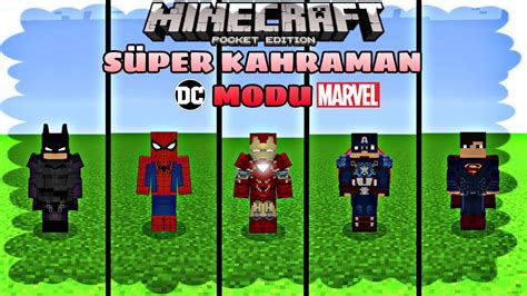 Minecraft PE Süper Kahraman Modu Part 1 En İyi Süper Kahraman Modu DC