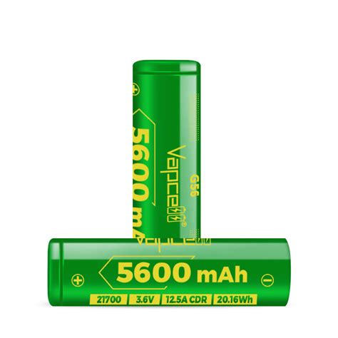 Original Made Vapcell G56 21700 5600mAh 12 5A 3 7V Rechargeable Battery