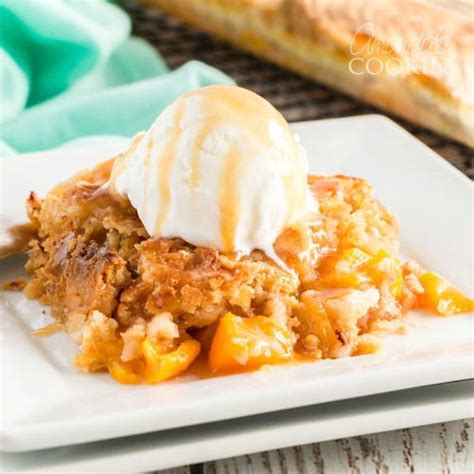 Peach Cobbler Dump Cake | RecipeLion.com