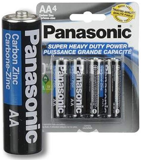 4pc Panasonic Aa Batteries Super Heavy Duty Power Carbon Zinc Double A Battery 15v