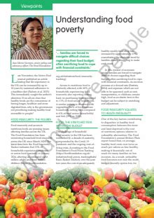 Journal Of Community Nursing JCN Article Understanding Food