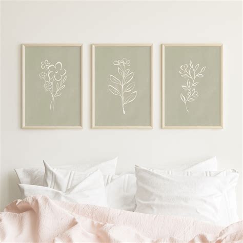 Set Of Prints Sage Green Print Set Wall Art Set Of Printable Set