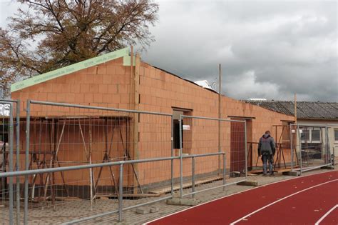 TBG Anbau Fundament angelegt und Wände hochgezogen TBG Reilingen